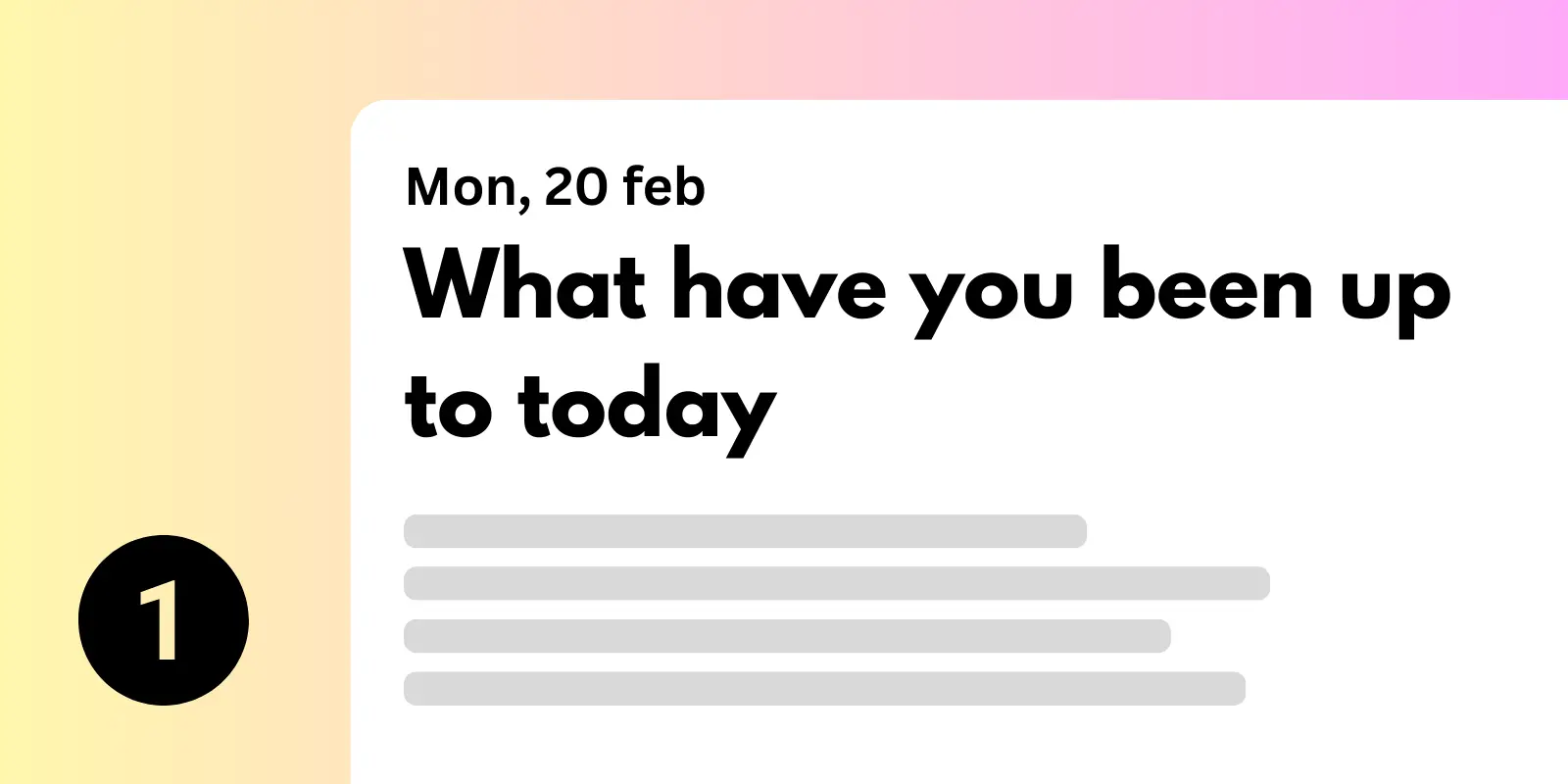 write your log